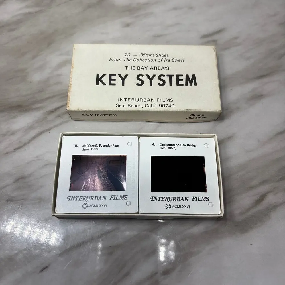 Vintage Bay Area Key System Interurban 35mm Slides Set of 20